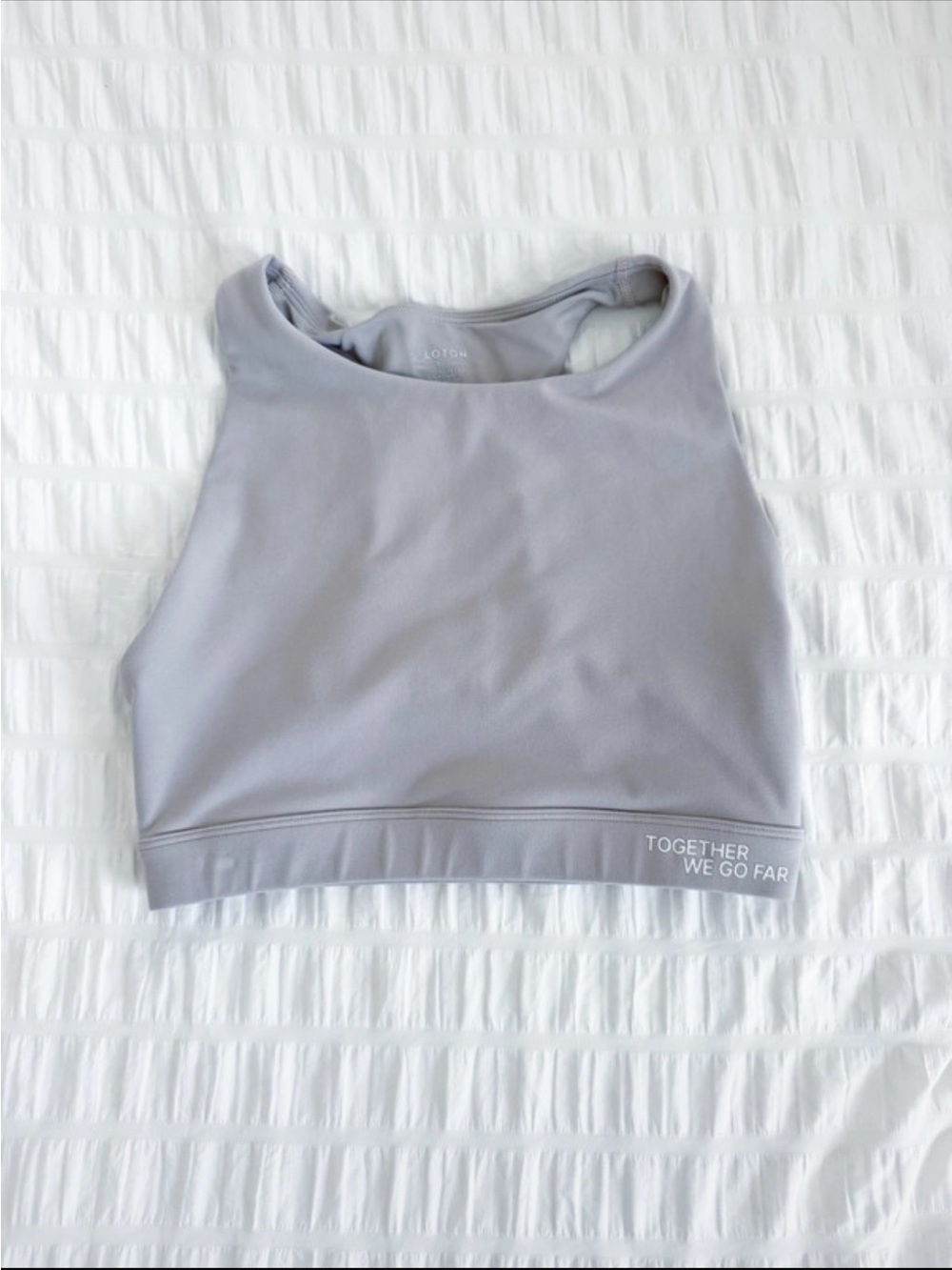 Peloton Sports Bra Tan Size Small High Neck Neutral Beige